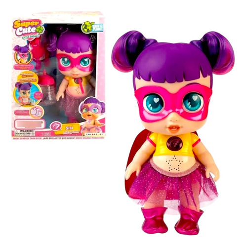 Muñeca Super Cute Sisi Glitzy Cool Con Sonido Sc013