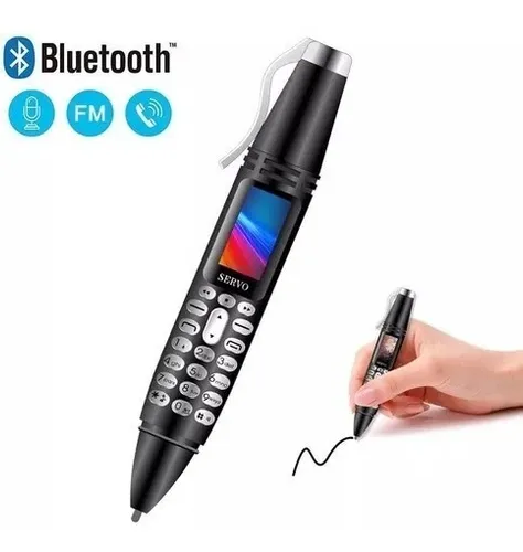 Servo mini Tel fono M vil K07 Pluma bol grafo Con Linterna Bt