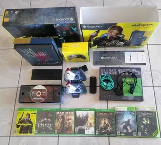 Xbox One X Cyberpunk Dos Controles 8 Juegos, Accesorios