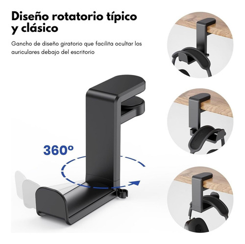 Soporte Audífonos,soporte Giratorio Ajustable Audifono Gamer