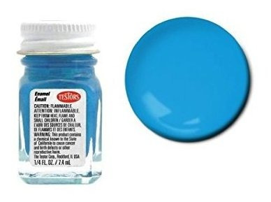 Pintura Dibujo Arte Testors Esmalte 1-4 Oz Botella Flat Azul