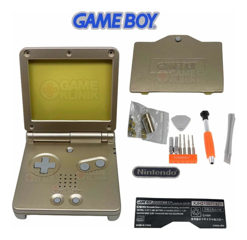 Carcasa Game Boy Advance Sp Gba Kit Completo + Herramienta