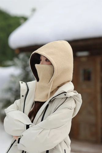 Conjunto De Gorro De Invierno De Punto Y Bufanda Para Mujer,