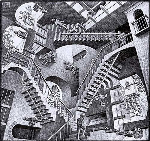 Posters Relatividad M. C. Escher Fantasy Weird Strange Poste
