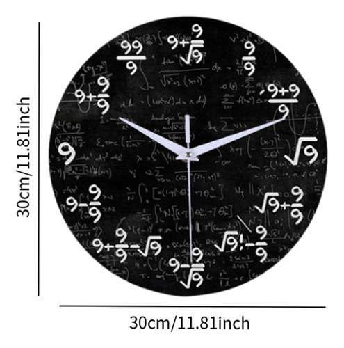 . Relógio De Parede De Matemática Estilo Decoração B