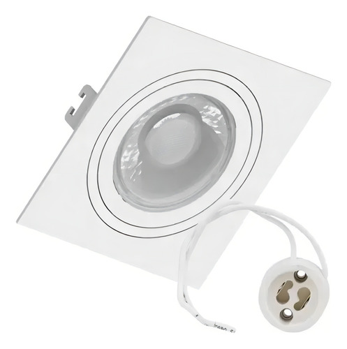 Spot Face Plana Save Energy + Dicroica Gu10 6w 3000k Stella 110v/220v