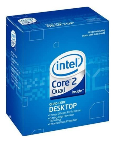 Procesador gamer Intel Core 2 Quad Q6600 BX80562Q6600 de 4 núcleos y 2.4GHz de frecuencia con gráfica integrada