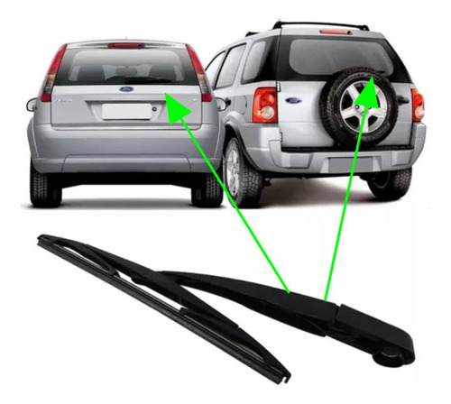 Kit Brazo Escobilla Luneta P/ford Ecosport 06 07 08 09 10 11