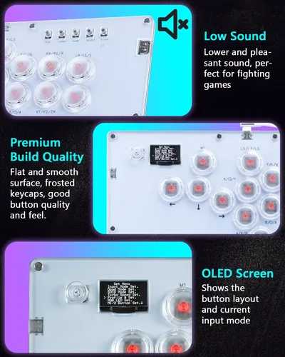 Controlador Arcade Guilekeys Gk-16 Leverless Ps4/ps3/pc/swit