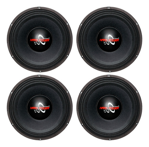 2 Pares Woofer 12 Polegadas Hp Pancadão 750rms 4 Ohms Som