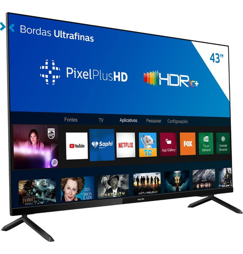 Imagem 4 de 9 de Smart Tv Philips 43 Polegadas Full Hd Sem Bordas Hdr Plus