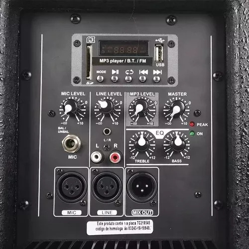 Kit Caixa Som Ativa E Passiva Staner Upper 312 400w + Tripé
