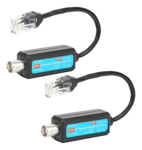 Zz Par De Extensores Ip De Red Coaxial Pasiva Sobre Coaxial