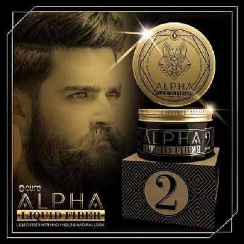Fibra Liquida Alta Fijación Barba Cabello Alpha Ouro Ou-fl2