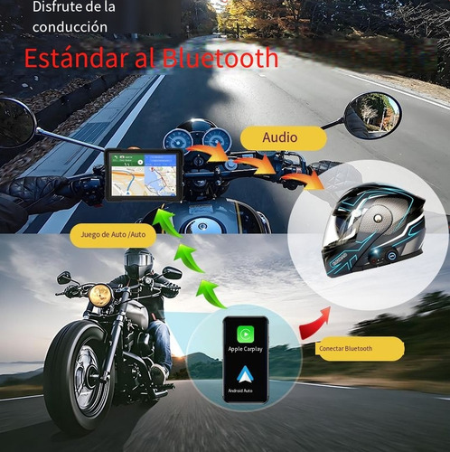 Pantalla Para Motocicleta Gps Con Apple Carplay Android Auto