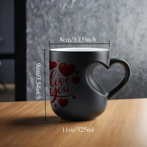 Caneca Cerâmica Muda Cor Dia Do Pai Alça Coração | Parcelamento