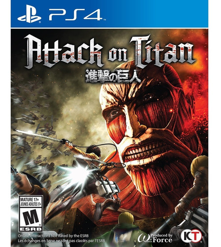 Attack On Titan 1 I Aot 1 Midia Fisica Novo Lacrado - Ps4