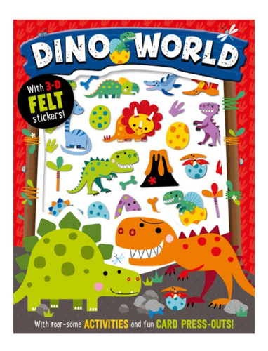 Libro Para Niños Actividades Con Sticker Dinosaurios Niñas