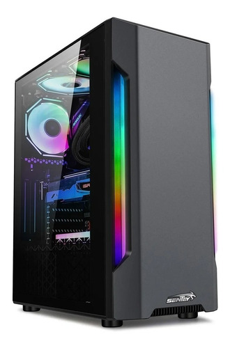 Imagen 3 de 10 de Gabinete Pc Gamer Sentey R20 Sf Usb 3.0 Rgb Filtro Atx