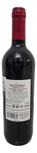Vino Tinto Sol De Peñas Tempranillo Cabernet Sauvignon 750ml