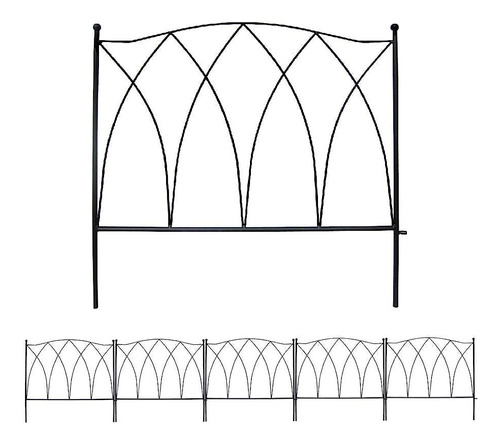 Mtb Decorative Garden Border Fence Panel 24 In X 10 Ft, Deco