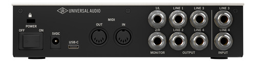 Interface de áudio universal Volt 4 cinza