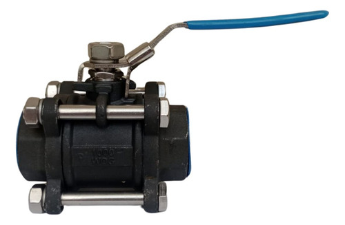 Válvula Registro Esfera Tripartida Aço Carbono Wcb 1'' Dn25