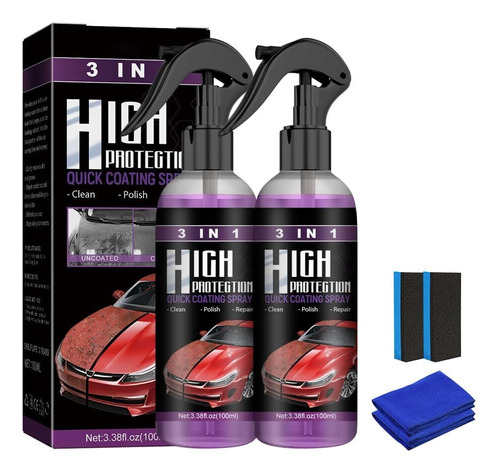 3 In 1 High Protection Quick Car Coating Spray, Spray