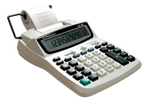 Calculadora De Mesa Com Impressão Bobina Lp25 Procalc