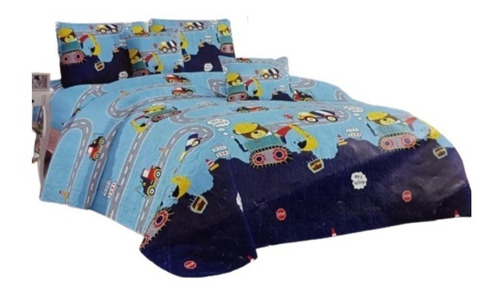 Cobertor Quilt Verano Cubrecama Infantil 1.5 Plaza Funda S7