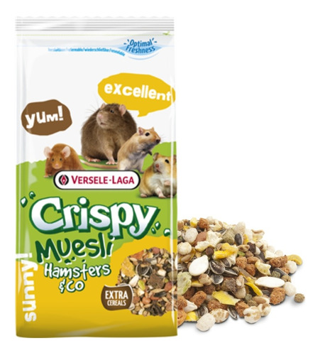 Alimento Para Hamster Y Ratones Crispy Muesli 400g