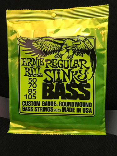 Set Bajo 4 Cuerdas Ernie Ball Regular Slinky 50-105  $40