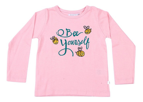 Remera Beba Manga Larga Abeja Bee Your Self Bukito