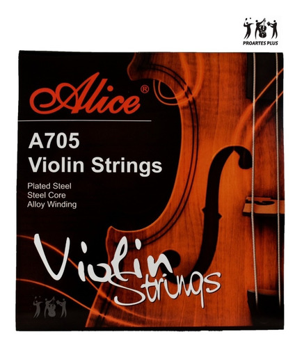 Imagen 1 de 3 de Encordado Violin 4/4 Alice A705