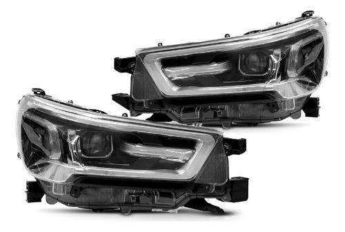 Par Farol Hilux Com Led Para Adaptação 2021 22 23 24 2025