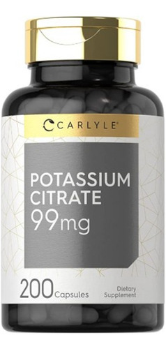 Carlyle Citrato De Potasio 99mg 200 Cápsulas 