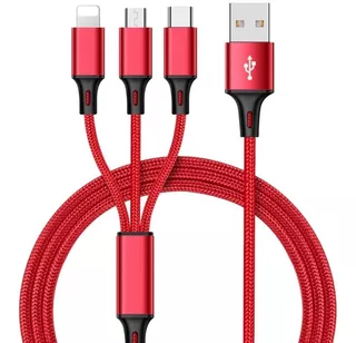For Iphon Android Type-c 3 Pt Phone Charging Cable
