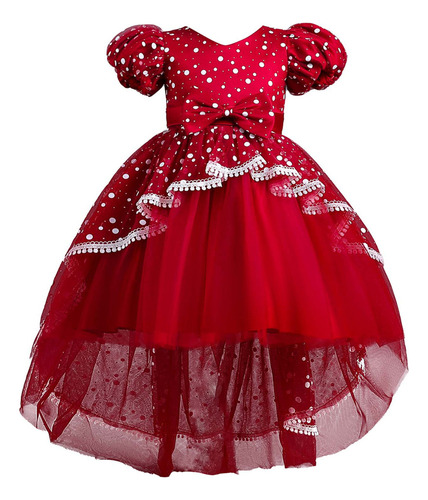 Vestido De Princesa Sin Mangas A La Moda Para Niñas, Pajarit