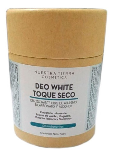 Desodorante Orgánico Toque Seco Con Magnesio Y Maranta Eco