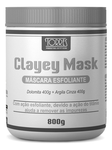Dolomita Com Argila Cinza (clayey Mask Esfoliante) 800g
