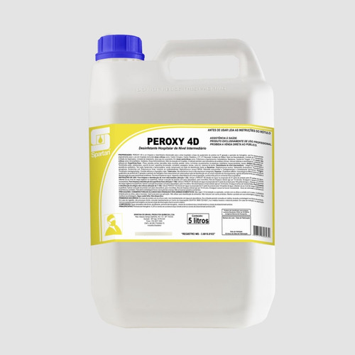Detergente Desinfetante Hospitalar Peroxy 4d 5 Lt Spartan