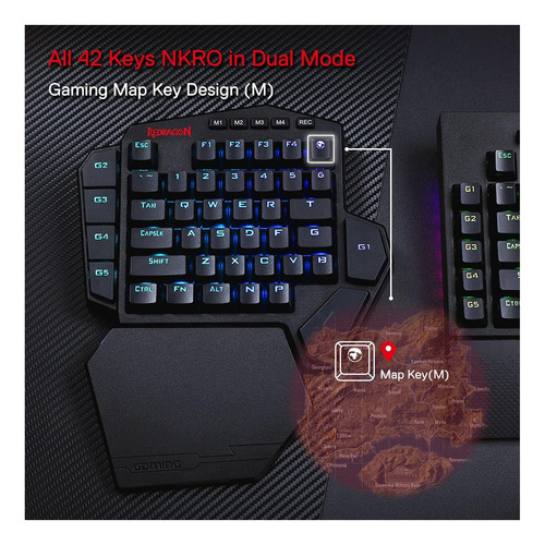Redragon K585 Pro Teclado Mecánico Inalámbrico Con Una Sola