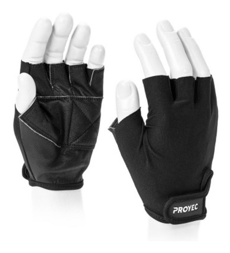 Guantes Gimnasio Gym Proyec Ecocuero Lycra Manopla Spinning