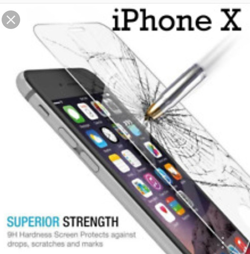 Vidrio Templado iPhone X 5d Super Blindado Hard Tempered New