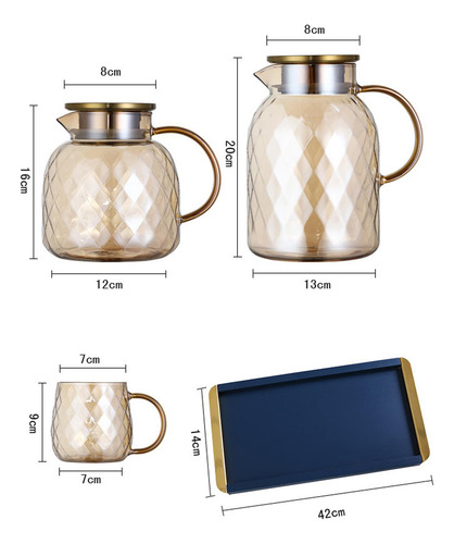 Jarra De Té , Recipiente Para Jugo, Tetera Con Asa, 1.5l