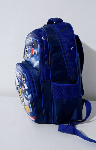 Mochila Con Carro Desmontable Con Luces 3 Piezas Azul Astronauta
