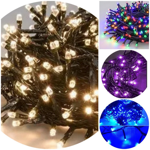 Guirnalda 500 Luces Led Blanco Calido  Arbol Pascua Navidad