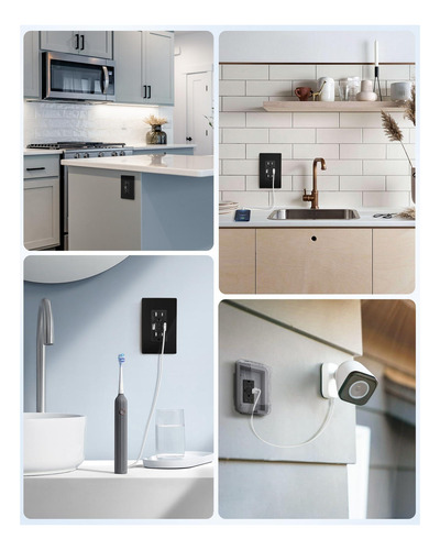 Suraielec 15 Amp Gfci Saltla Con Puertos Usb, Combinación De