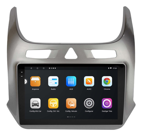 Multimidia Cobalt 2012/2023 Android 14 2gb Carplay 9p Qled