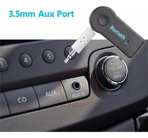 Adaptador Receptor Áudio Bluetooth P2 Som Carro